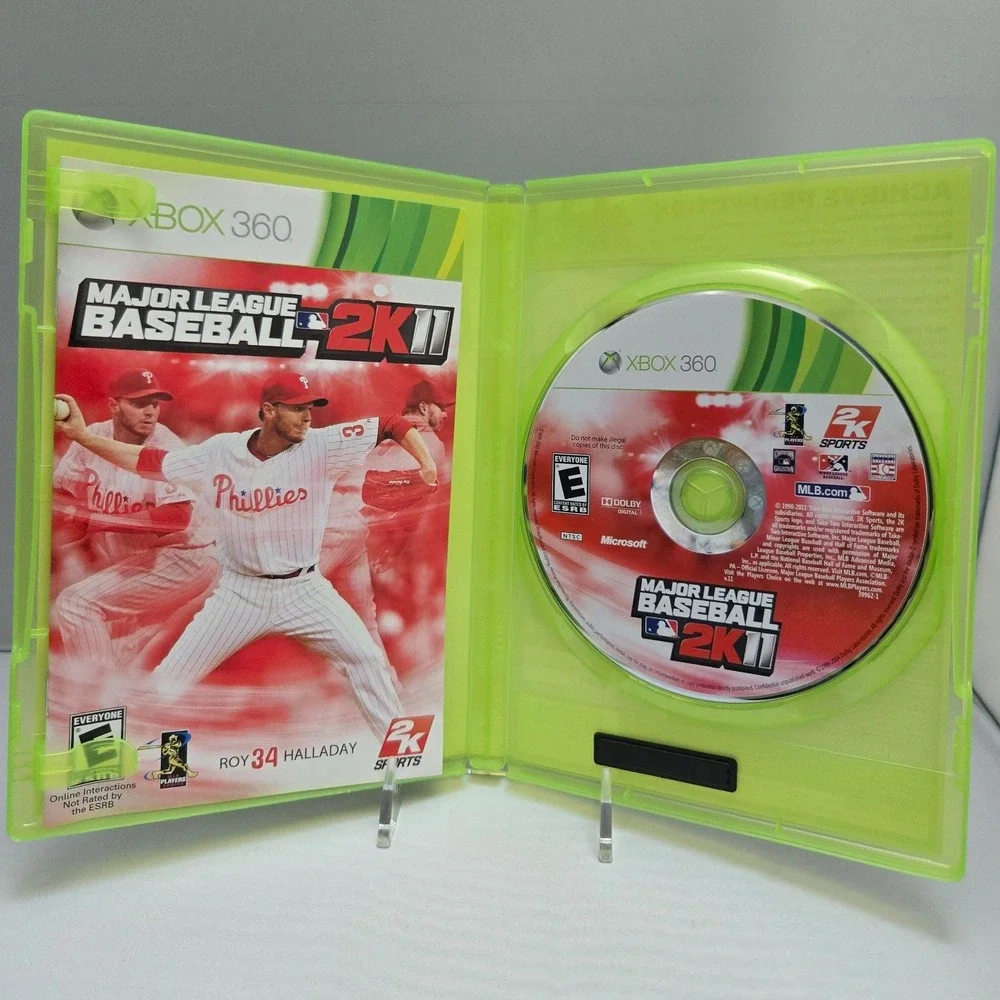 Major League Baseball 2K11 & 2K12 Bundle - Xbox360 - Complete CIB 2 Games Tested